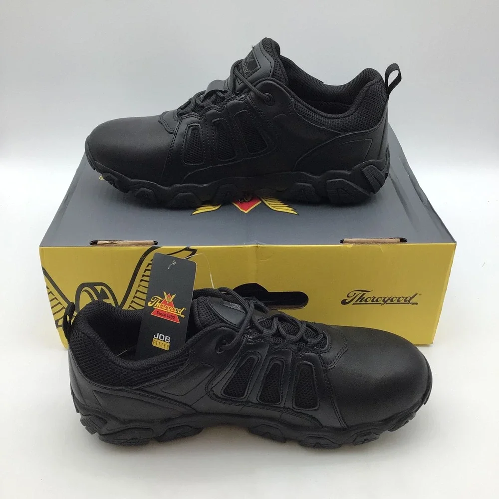 Thorogood Crosstrex Oxford Black Waterproof Work Shoes 834-6386 Mens Size 11.5 M